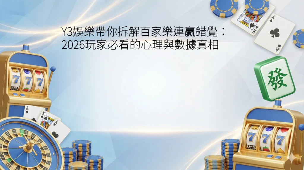 Y3娛樂帶你拆解百家樂連贏錯覺：2026玩家必看的心理與數據真相