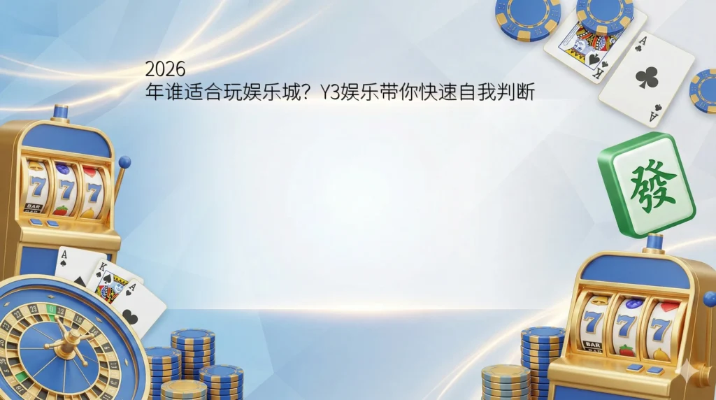 2026 年谁适合玩娱乐城？Y3娱乐带你快速自我判断