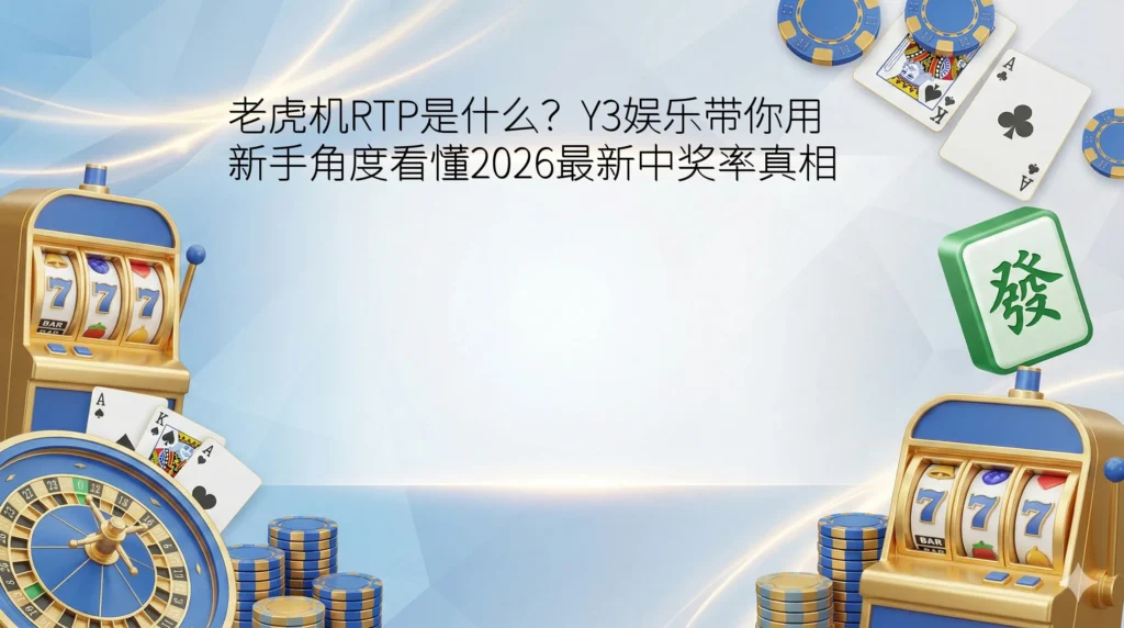 老虎机RTP是什么？Y3娱乐带你用新手角度看懂2026最新中奖率真相