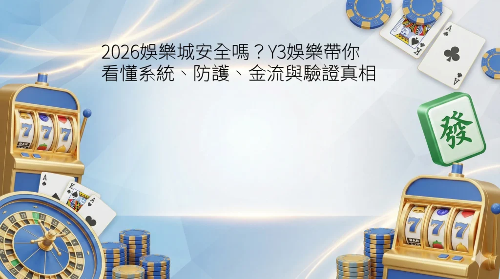 2026娛樂城安全嗎？Y3娛樂帶你看懂系統、防護、金流與驗證真相